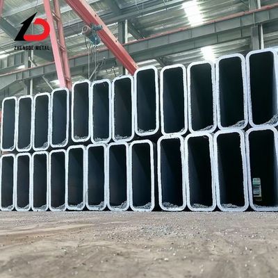 Rurka bezszwowa ze stali węglowej 50*100mm 5mm grubość Czarna bezszwowa półciastowa kwadratowa rurka ze ścięciem Proces kwadratowa sekcja kształt Długość dostosowana
