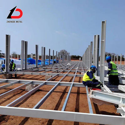 Odporność na zużycie Structure Frame Steel Prefabricated Metal Workshop