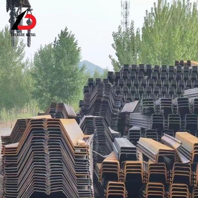 3m Stalowy stos płytkowych walcowany na gorąco U Stalowy stos Z Stalowy stos płytkowych