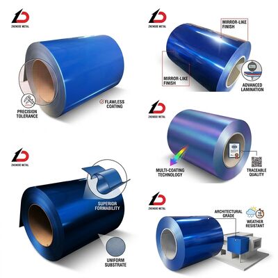 0.12mm 0.14mm Ultra-Thin Economy PPGI Steel Coil Lightweight Roofing Sheet Material for Emerging Markets