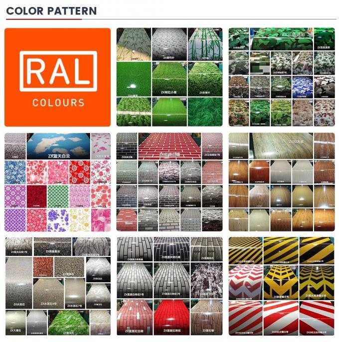 RAL Color PPGI Steel Coil PE SMP PVDF Metal Color Coated Coils 6