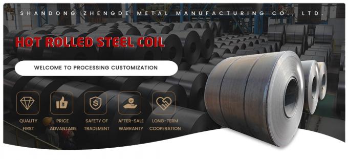 Doskonałe właściwości mechaniczne Gorąco walcowane cewki stalowe 0,5 mm-3 mm Q235A Q235B Q235C 0