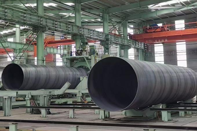 A106 A36 A53 Rurka stalowa gruba 6mm-20mm SSAW 609 mm Rurka stalowa spawana spiralnie stosowana do rurociągów naftowych i gazowych 4