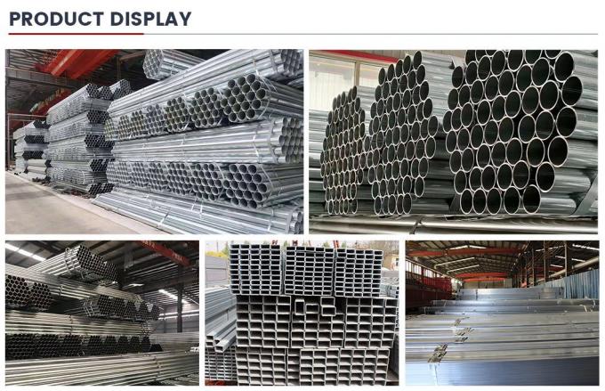 40x40 Shs Gorąco zanurzone Galwanizowane kwadratowe Rury stalowe Rury kwadratowe 7